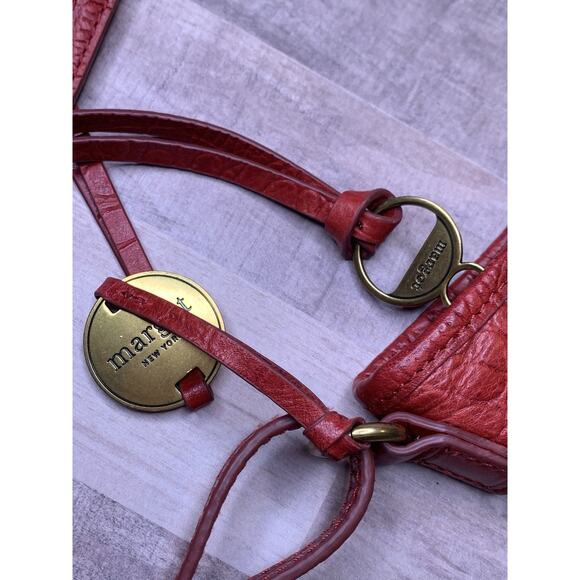 Margot red Croc print Leather Embossed handbag/crossbody Hobo Tote Purse - Picture 15 of 15